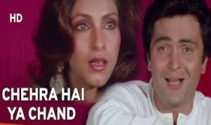 Chehra hai ya chand khila hai lyrics in Hindi